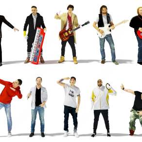 现代多人3D模型下载